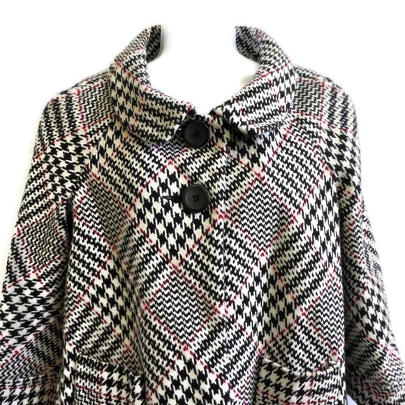 Allison Taylor Jackets & Blazers - Allison Taylor Coat Blazer Houndstooth Plaid Lined Pockets Anna 10
